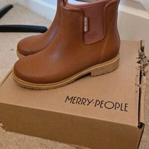 Merry People Women's Brown Ankle Boots